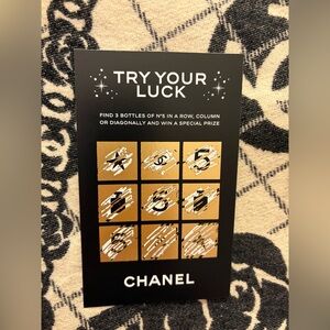 Chanel Rare scratch off card- Try Your Luck.